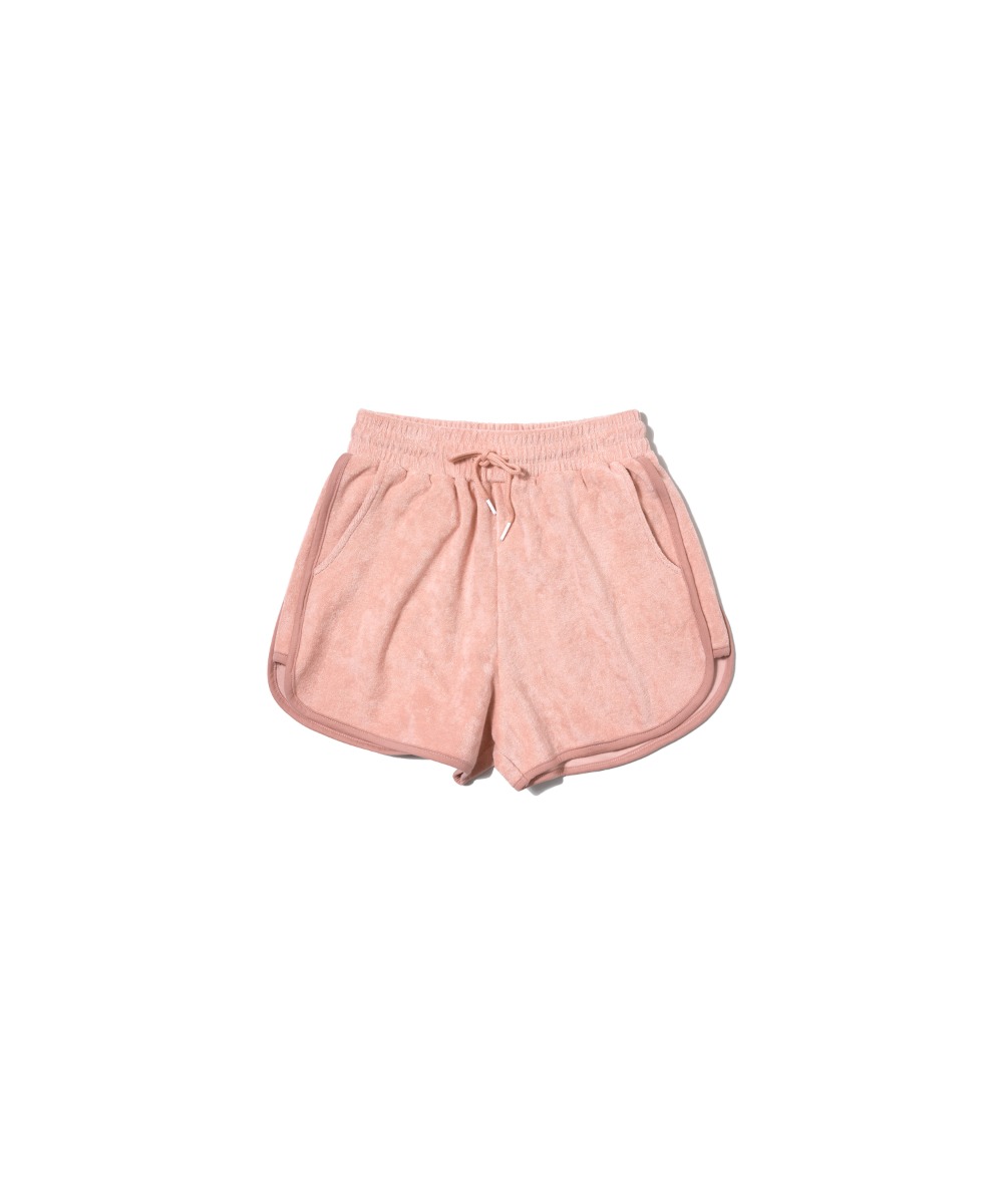 P3703 Soft terry shorts_Dusty pink