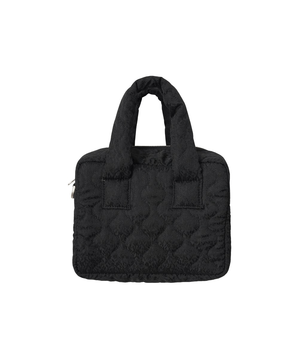 B3007 Grandma square padding bag_Black