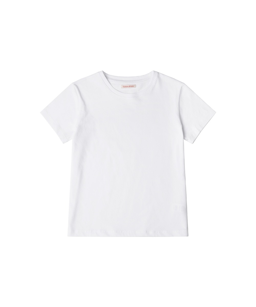 A3487 에센셜 레귤러핏 티셔츠_White